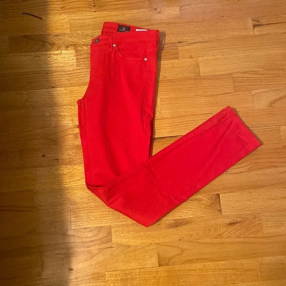 Women’s Adriano Goldschmied (AG) jeans.  Red. Size 24R - Picture 1 of 8